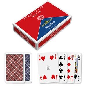 Dal -Dal -21043 Ramino Italia, 21043 Premium Bridge Playing Cards - Red and Blue
